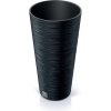 Prosperplast Kvetináč FUSU III antracitový, variant 30 cm