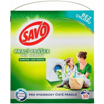 Savo prací prášok na bílé a farebné prádlo 3,5 kg 50 PD