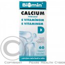 Doplnok stravy Biomin Calcium s vitamínom D 60 kapsúl