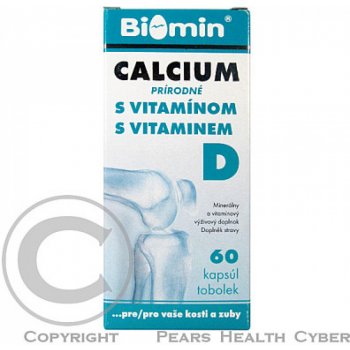 Biomin Calcium s vitamínom D 60 kapsúl