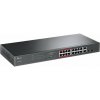 TP-LINK 16-Port 10/100 Mbps + 2-Port Gigabit Rackmount Switch with 16-Port PoE+ PORT: 16× 10/100 Mbps PoE+ Ports, 2× Gigabit N TL-SL1218MP