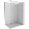 Mexen Lunar sprchová stena pravá 110 x 200 cm, 8mm číre sklo, brúsená oceľ, 830-110-000-97-00-P