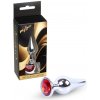 MyLove Toys - Jewellery Silver BUTT PLUG- Red