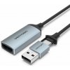 Vention HDMI Female to USB-C/USB-A Male Video Capture Card 0.1M Gray ACWHA