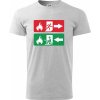 Lidé utíkají, hasiči přibíhají - Tričko extra veľké (5-8XL) - 5XL ( Svetlosivý melír )