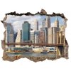 Fototapeta díra na zeď 3D Manhattan new york city 95x64 cm