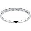 Nefertitis 18095 Strieborný prsteň so zirkónmi ETERNITY NF57752 - 56 mm (US 8), 0,9 g