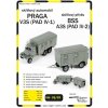 RipperWorks Sada - Papierový model Skriňová automobilová dielňa Praga V3S PAD IV-1 s prívesom BSS A3S (PAD IV-2)