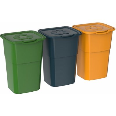 Odpadkový kôš Eco 3 x 50 l