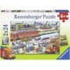 Puzzle Ravensburger 091911 Vlaková stanica 2x24 dielikov (4005556091911)