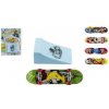 Teddies Skateboard prstový plast 10cm s doplňky asst