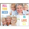 All you need is love Fotopanel drewniany 18x13cm