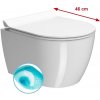 GSI - PURA SHORT závesná WC misa, Swirlflush, 35x46cm, biela ExtraGlaze 880211