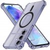 Techsuit - Shockproof Clear Silicone MagSafe kryt na Samsung Galaxy A55 5G - dymovo čierny