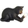 Endon | Endon 107390 - Stolná lampa KITTEN 1xE14/7W/230V čierna | EN0061
