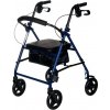 Rehafund Rf-610/m chodítko 4-kolesové pre seniorov modré
