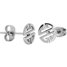 Troli oceľové náušnice z ocele v tvare ornamentu SW-ES083