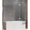New Trendy Avexa vaňová zástena 100 cm dvojdielny chrómová lesklé/číre sklo EXK-1954