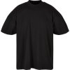 Build your Brand tričko Mock Neck BY 230 krátký rukáv pánské černé