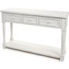 Nuvole di Stoffa Konzola drevo biela s 3 šuflíkmi 116,5x35x76,5 cm 46523