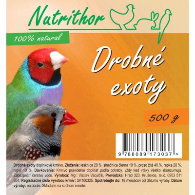 Nutrithor Drobný exot 10 kg