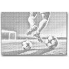 Vymalujsisam.sk Bodkovanie - Futbal na ihrisku Farba: Zelená, Veľkosť: 40x60cm, Rám: Bez rámu, iba zrolované plátno
