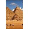 DIMEX | Vliesové fototapety na stenu Egyptská pyramída MS-2-0051 | 150 x 250 cm | modrá, biela, béžová + Vliesová fototapeta na stenu DIMEX Egyptská pyramída MS20051 v rozmere 375 x 250 cm