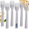 6x PLASTOVÉ vidličky na obed, stolové, opakovane použiteľné, turistické, piknikové
