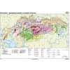 Nástenná mapa Slovensko - geologická stavby a nerastné suroviny (160x120 cm)