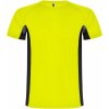 Shanghai Detské športové tričko s krátkym rukávom, žltá fluor - čierna, 4