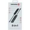 SWISSTEN USB-C Hub 8 in 1 farba Aluminium 44040103