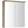 AQUALINE KAWA STRIP galéria s LED osvetlením 60x70x22cm, dub emporio WGL36S