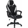 Autronic ERGONOMICKY TVAROVANÉ HERNÉ KRESLO v prevedení látky a ekokože - 66 x 114-124 x 69 cm, textil + ekokoža + plast