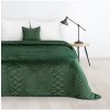 Eurofirany Zamatový prehoz na posteľ Luiz3 tmavozelený new Zelená 170x210 cm