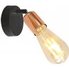 PREZENT 75560 DARIA 1xE27/40W, BLACK/COPPER, WALL