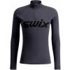 Pánske merino tričko Swix, RACEX MERINO tmavo sivá,Čierna S