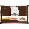 Balenie na skúšku Gourmet A La Carte 4 x 85 g - kura, pstruh, hovädzie mäso, morský losos