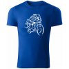 T-ričko Honda CRF1000L Africa Twin pánske tričko Farba trička: Kráľovská Modrá, Farba potlače: Biela, Veľkosť: 3XL