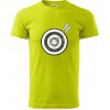 Terč na lukostreľbu - Klasické pánske tričko vyššej gramáže - S ( Limetková )