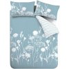 Biele/modré obliečky na dvojlôžko 200x200 cm Meadowsweet Floral – Catherine Lansfield