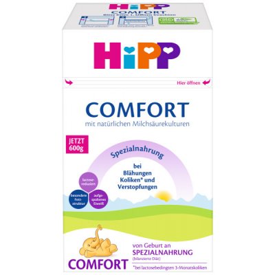 HiPP Comfort Špeciálna dojčenská výživa od narodenia 600 g