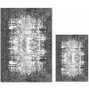 Biele/sivé kúpeľňové predložky v súprave 2 ks 60x100 cm Modern – Mila Home