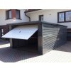 Plechová garáž so sklonom strechy dozadu 3,5m x 6m