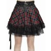 Devil Fashion sukňa Noise Annoys Plaid Punk