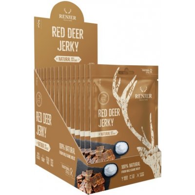 Renjer Modern Nordic Red Deer Jelení Jerky Sea Salt 300 g