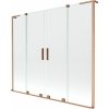 Mexen Velar L Duo, 2-krídlová posuvná vaňová zástena 180 x 150 cm, 8mm číre sklo, medená matná, 896-180-003-02-65
