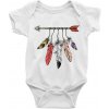 Indiánsky šíp - Body dojčenské s krátkym rukávom - Krátký r. 18-24 mes ( Biela )
