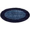 Ayyildiz , Kusový koberec Life Shaggy 1503 navy kruh, 120x120 (priemer) kruh, modrá, obývacia izba