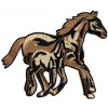 Nažehlovačka koňa - hnedá svetlá