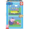 EDUCA Drevené puzzle Prasiatko Peppa 2x9 dielikov